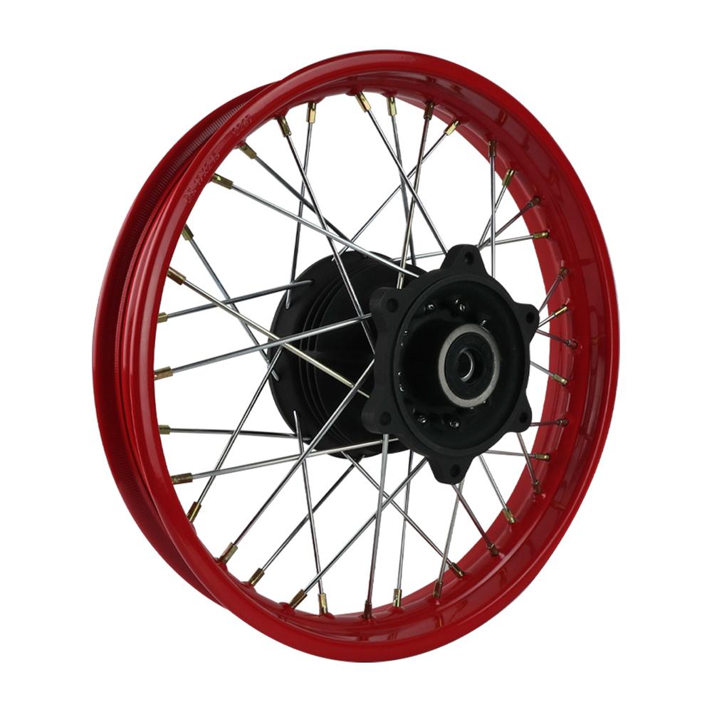 Rin Trasero Roda Con Rayos 2.15 X 17 Rojo Italika Dm 150 Roja 18-21