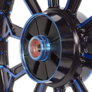 Foto 4 | Par de Rines Kinlley Azules Aspas Aluminio Delantero Trasero Moto Ft125 Ft150