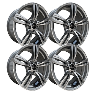 Foto 1 | Rines Gun Metal Machine Face 18 5x112 Jetta/Golf/Audi/Mercedes