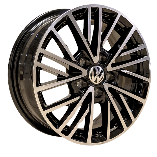 Foto 3 pulgar | 4 Rines Black Machine Face 14 5x100 Vento, Jetta, Golf