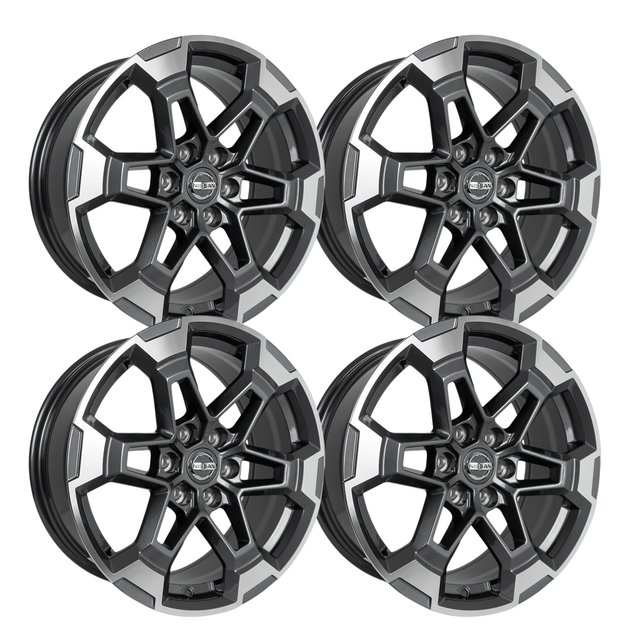 Foto 2 pulgar | 4 Rines 17 6x114.3 Gunmmetal Nissan Np300 Estacas, Frontier