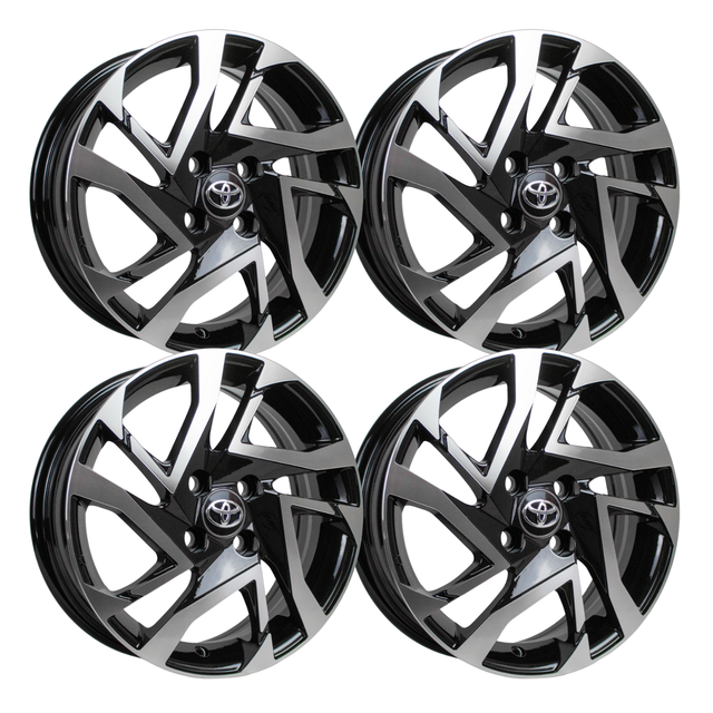 4 Rines 18 6x139.7 Black Face -hilux,titan,ranger