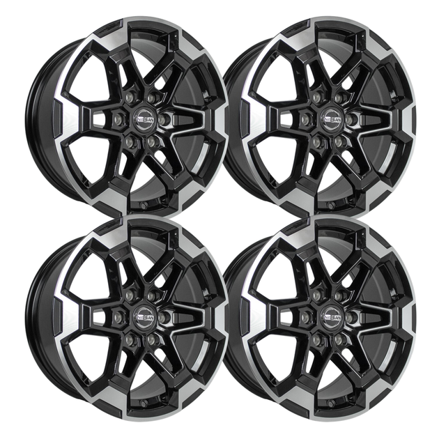 Foto 2 pulgar | 4 Rines 17 6x114.3 Black Face Nissan Np300 Estacas, Frontier