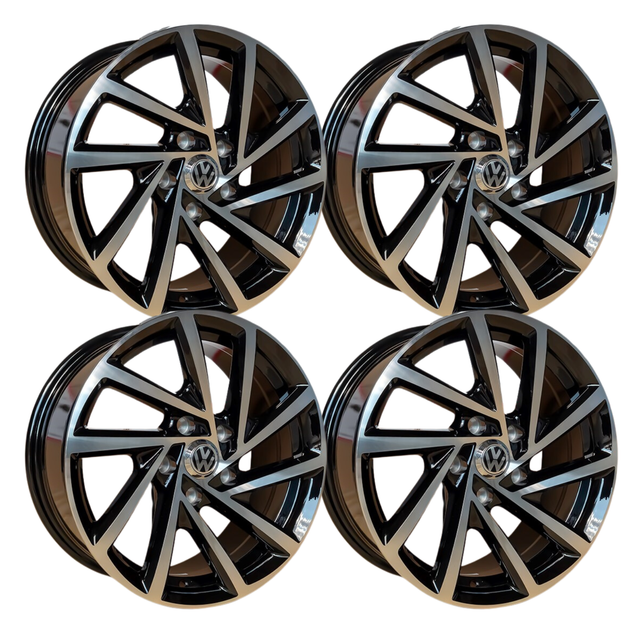 4 Rines 16 5x100 Black Face -fiat Toro, Astra, Malibu, Zafira