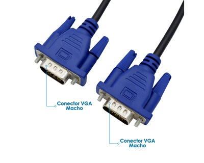 Foto 3 | Cable Vga - Vga Virtual Zone 15m para PC Laptop, Monitor o Proyector