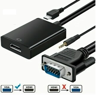 Foto 2 | Cable Convertidor Video Vga a Hdmi color Negro