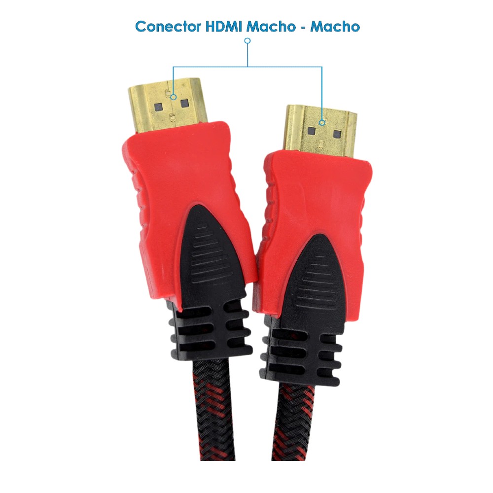 Foto 3 pulgar | Cable Hdmi 1.5 m Virtual Zone Full HD Compatible Con PC, Laptop, Xbox, Playstation, Nintendo 5 Piezas