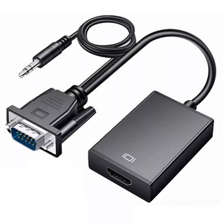 Foto 1 | Cable Convertidor Video Vga A Hdmi y Audio Full Hd Eo Safe Imports Esi-6336 color Negro
