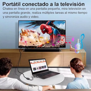 Foto 3 | Cable Convertidor Video Vga A Hdmi y Audio Full Hd Eo Safe Imports Esi-6336 color Negro