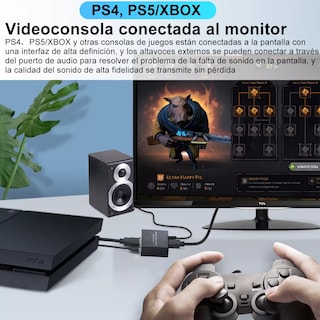 Foto 2 | Extractor de Audio Hdmi 4k 5.1 Spdif Estéreo Convertidor Eo Safe Imports Esi-6358 color Negro