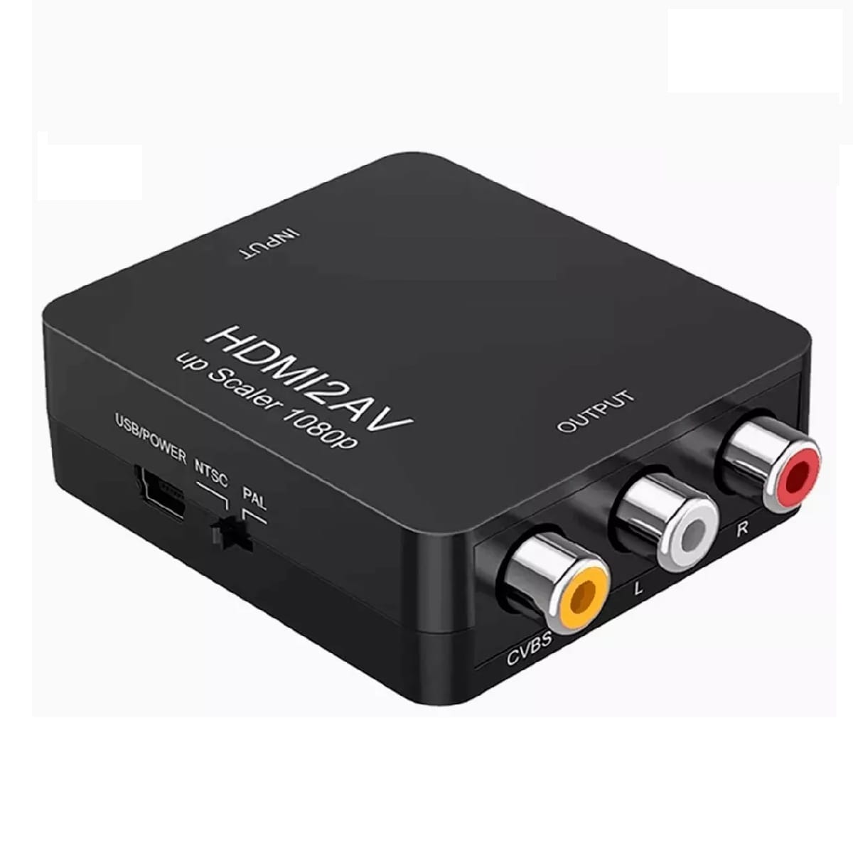 Adaptador De Convertidor De Audio Y Video Tv Hdmi A Rca 1080 Eo Safe Imports Esi 6350 color Negro Coppel