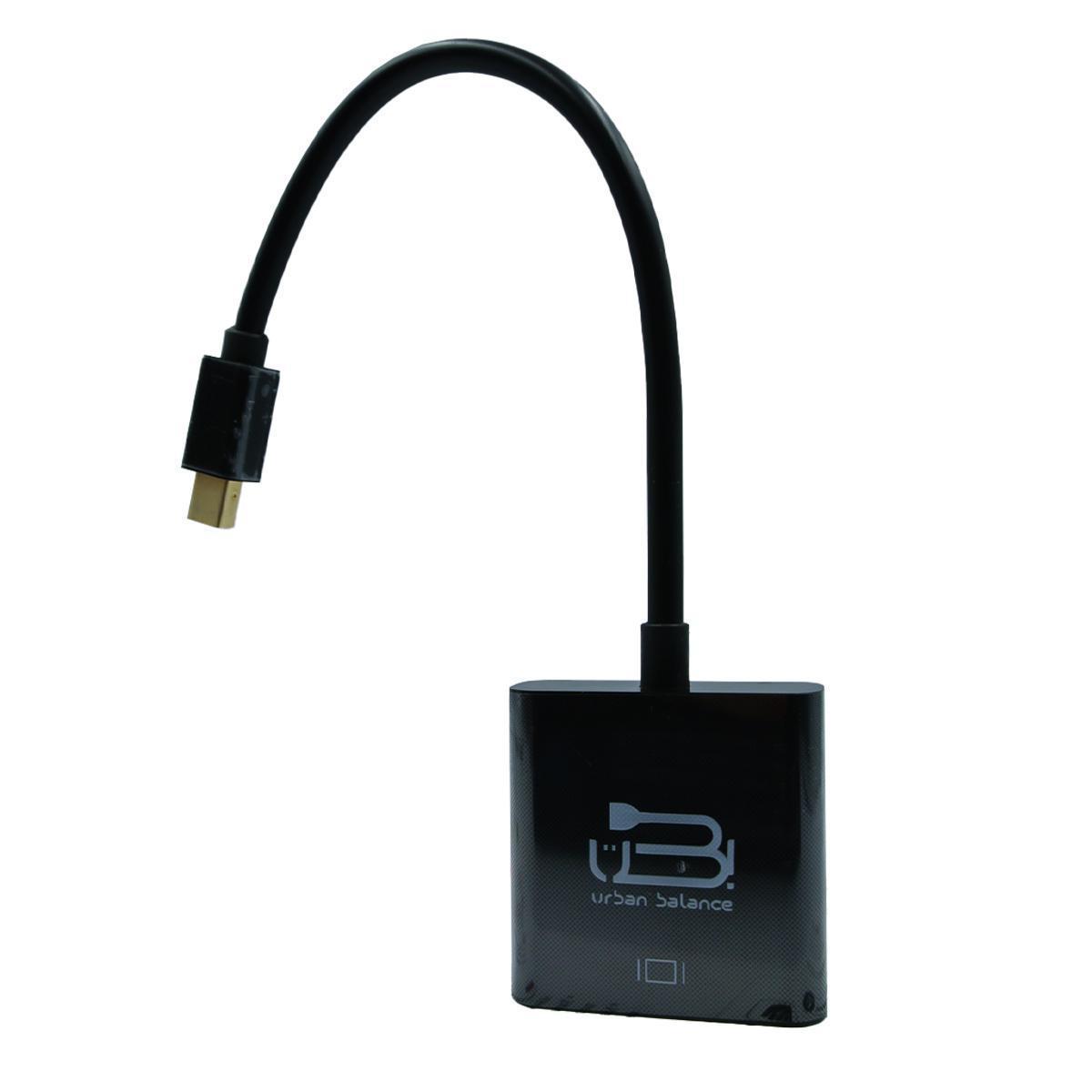 Adaptador Mini Urban Balance Displayport a VGA Negro