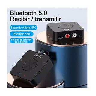 Foto 2 | Transmisor y Receptor Bluetooth 2 en 1 Rca/aux Eo Safe Imports Esi-10684 Negro