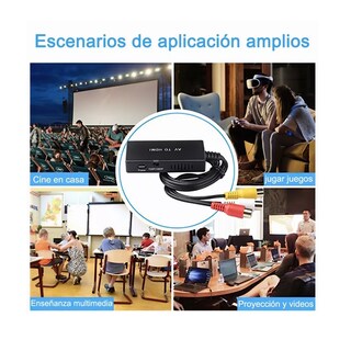 Foto 3 | Adaptador Compuesto A Compatible Con Convertidor Av A Hdmi Eo Safe Imports Esi-10742 Negro