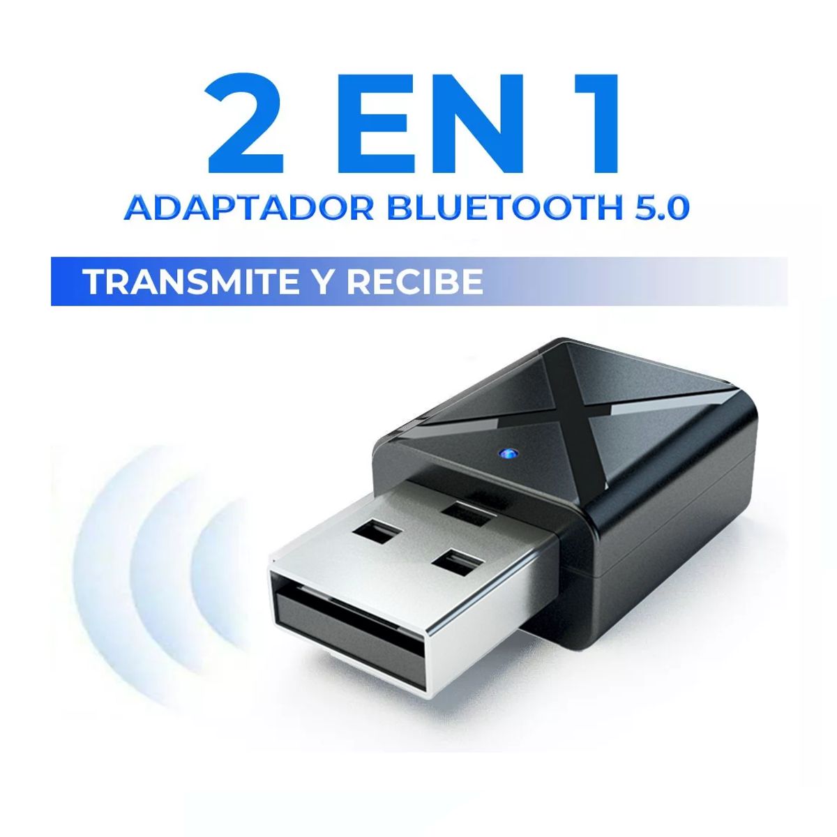 Foto 2 | Receptor Y Transmisor De Audio Bluetooth 5.0 Auto O Casa Elegate Negro