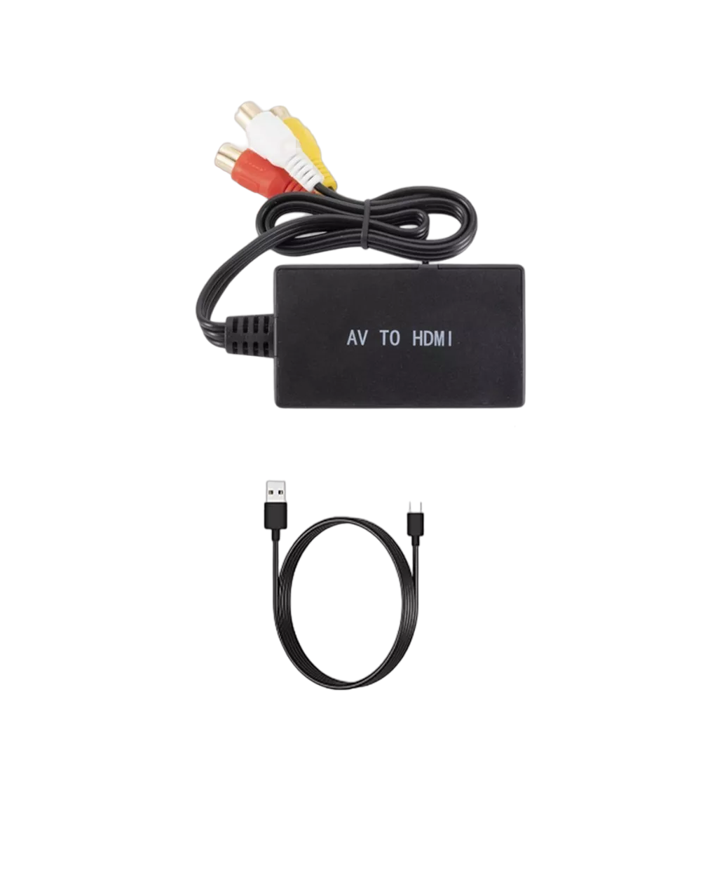 Convertidor Av A Hdmi Adaptador Compuesto Negro