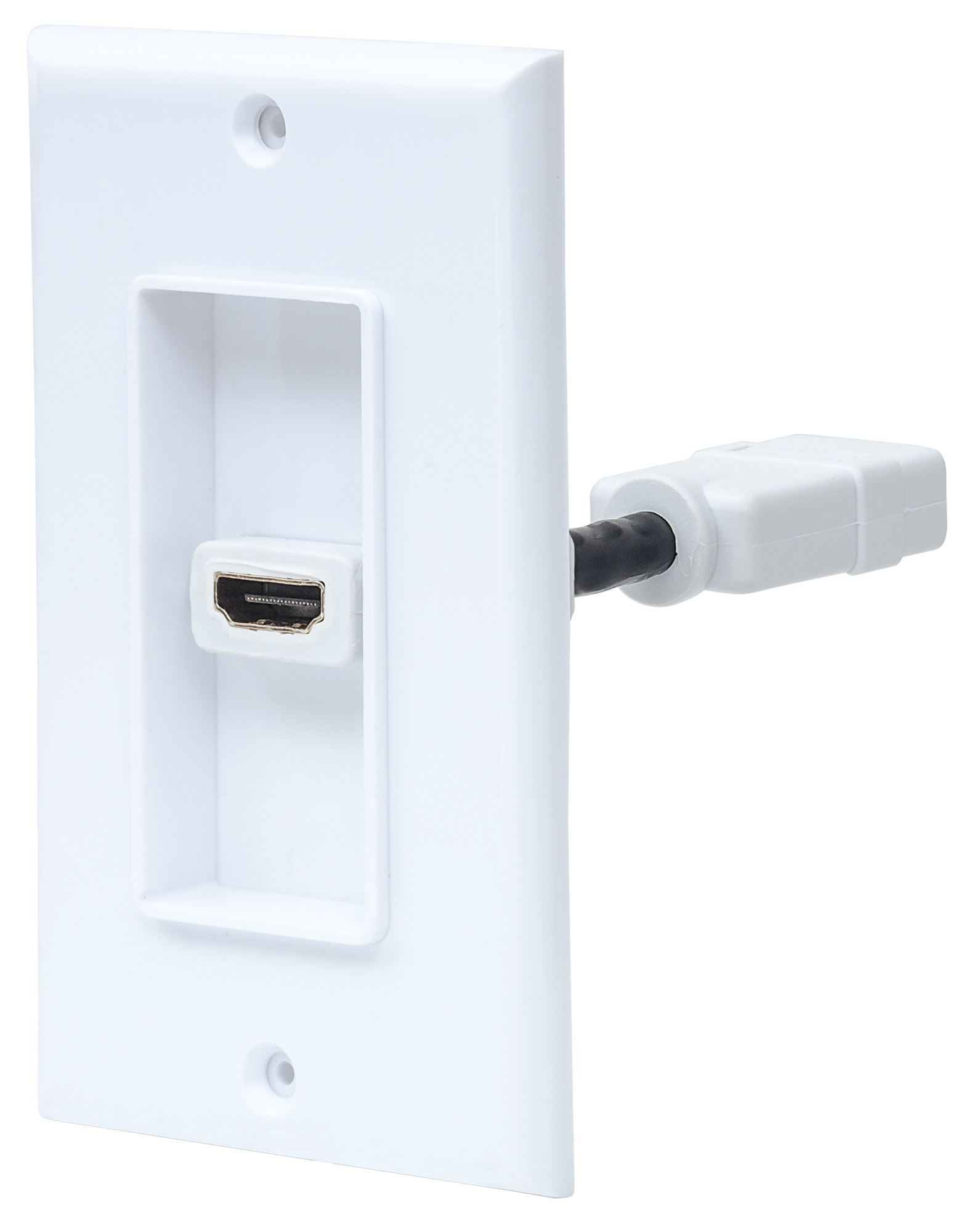 Placa De Pared Para Hdmi Manhattan 771719 Hembra-hembra Blanco