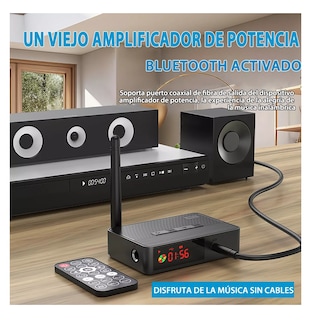 Foto 2 | Receptor Bluetooth 5.3 Audio Estéreo Adaptador Nfc Negro