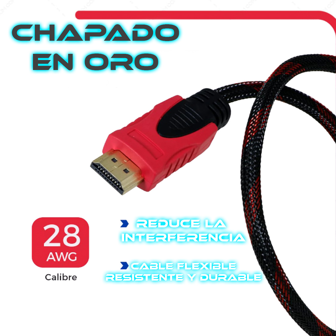 Foto 3 | Cable Hdmi 3 Metros Full Hd