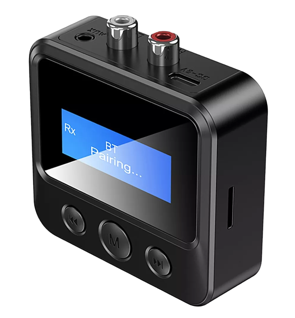 Adaptador Inalámbrico LCD Bluetooth 5.0 Receptor/Transmisor