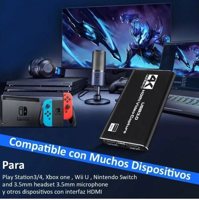 Foto 6 | Tarjeta Capturadora De Video 3.0 Hdmi Ultra Hd 4k