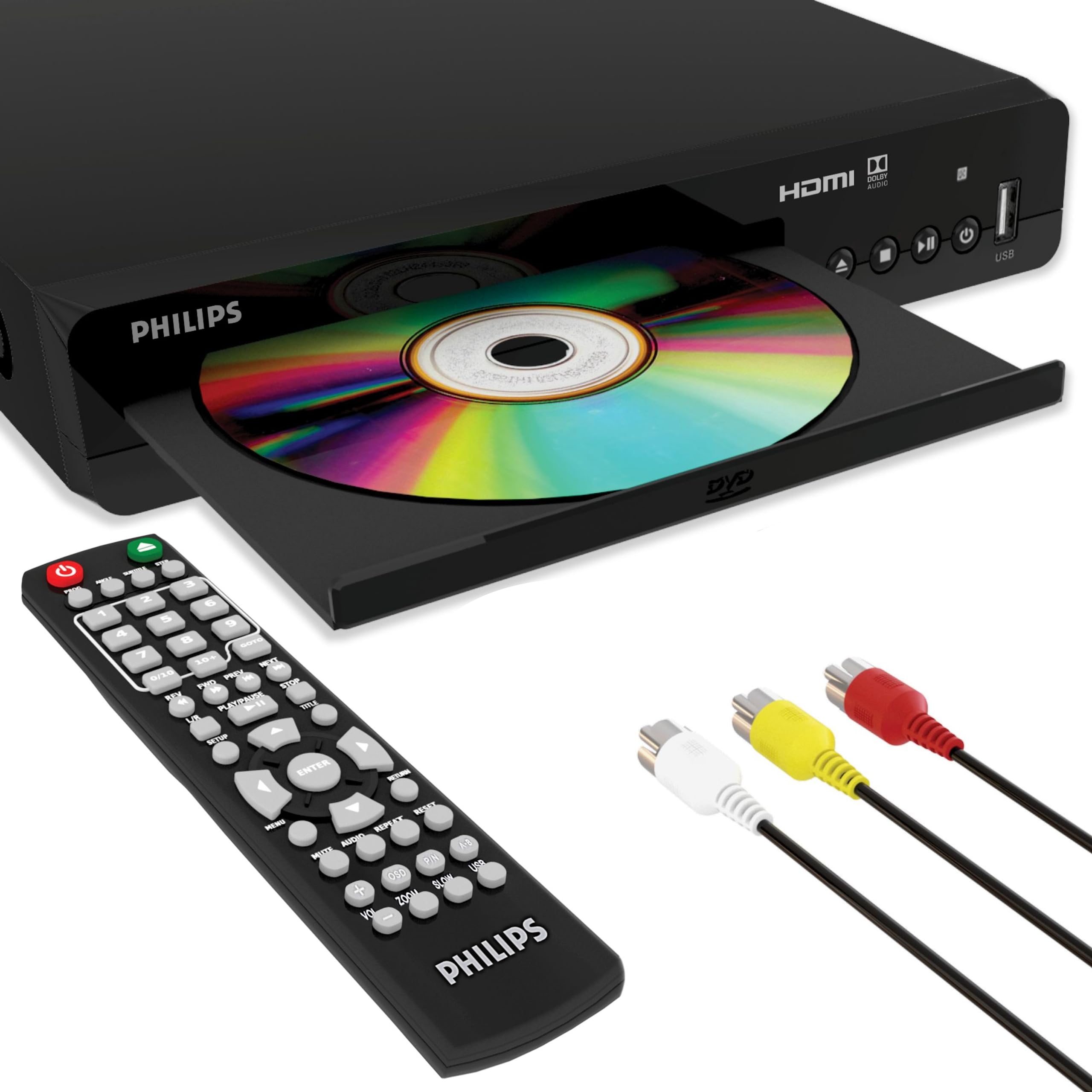 Reproductor De Dvd Philips 1080p Con Puerto Hdmi Para Todas Las Regiones Con Control Remoto - Venta Internacional.