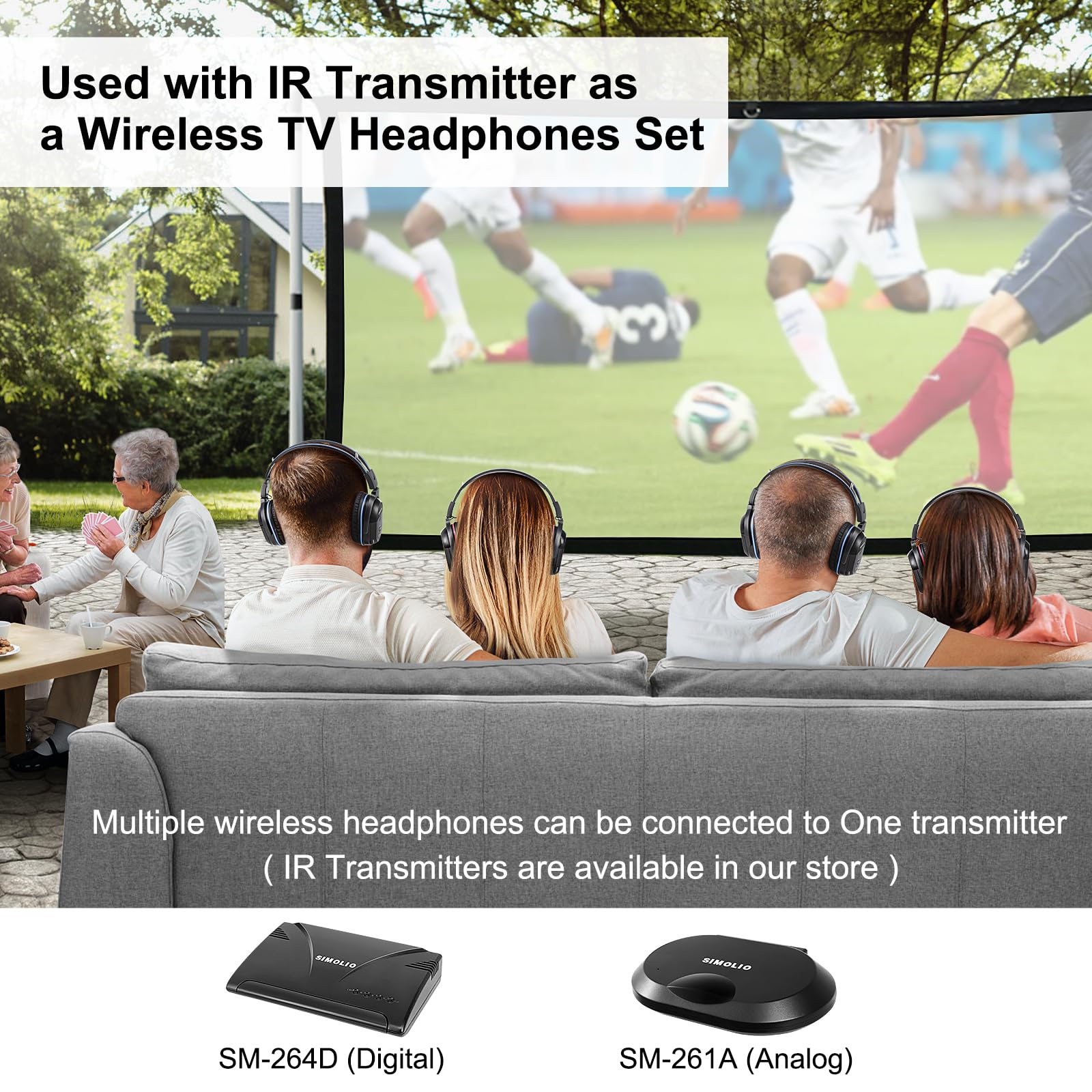 Foto 5 | Auriculares Infrarrojos Inalámbricos Simolio Para Dvd/tv De Coche Uconnect Ves - Venta Internacional.