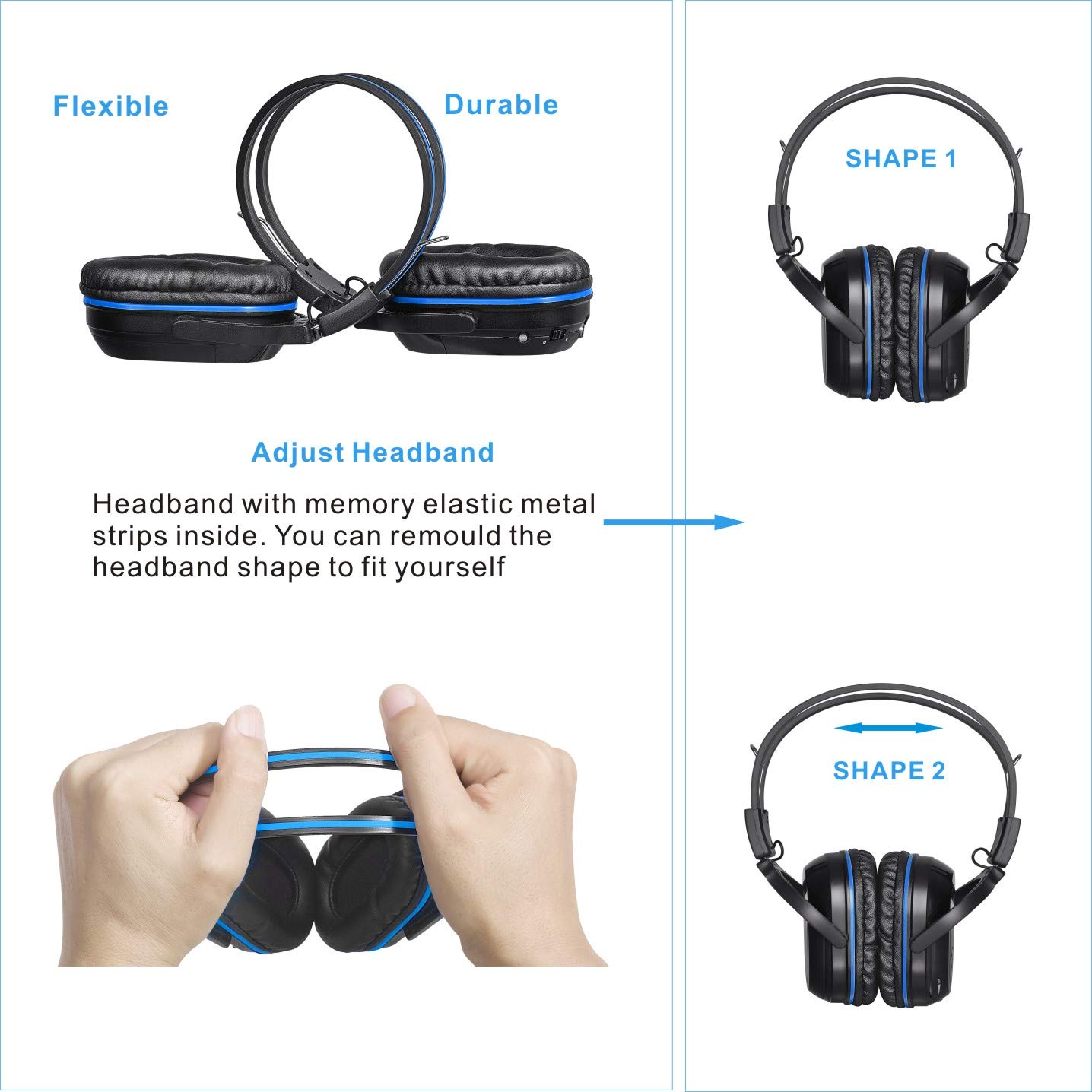 Foto 7 pulgar | Auriculares Infrarrojos Inalámbricos Simolio Para Dvd/tv De Coche Uconnect Ves - Venta Internacional.