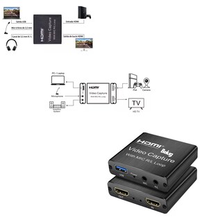 Foto 3 | Tarjeta De Captura Hdmi Full Hd 1080p 60fps De Audio Y Vídeo, Belug Negro
