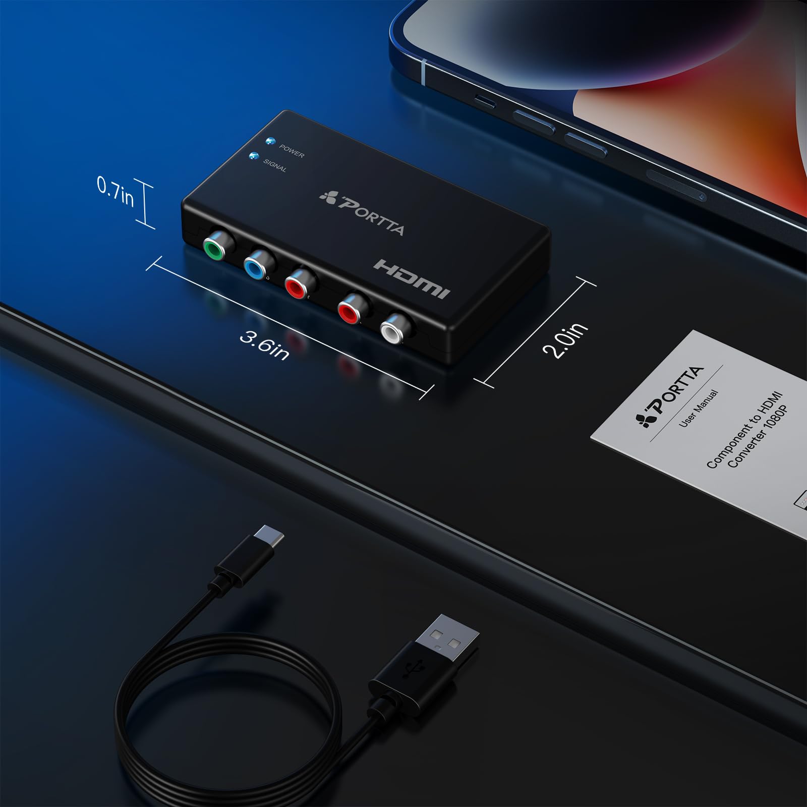 Foto 7 | Convertidor De Componentes A Hdmi Porta 5 Rca Ypbpr A Hdmi - Venta Internacional.