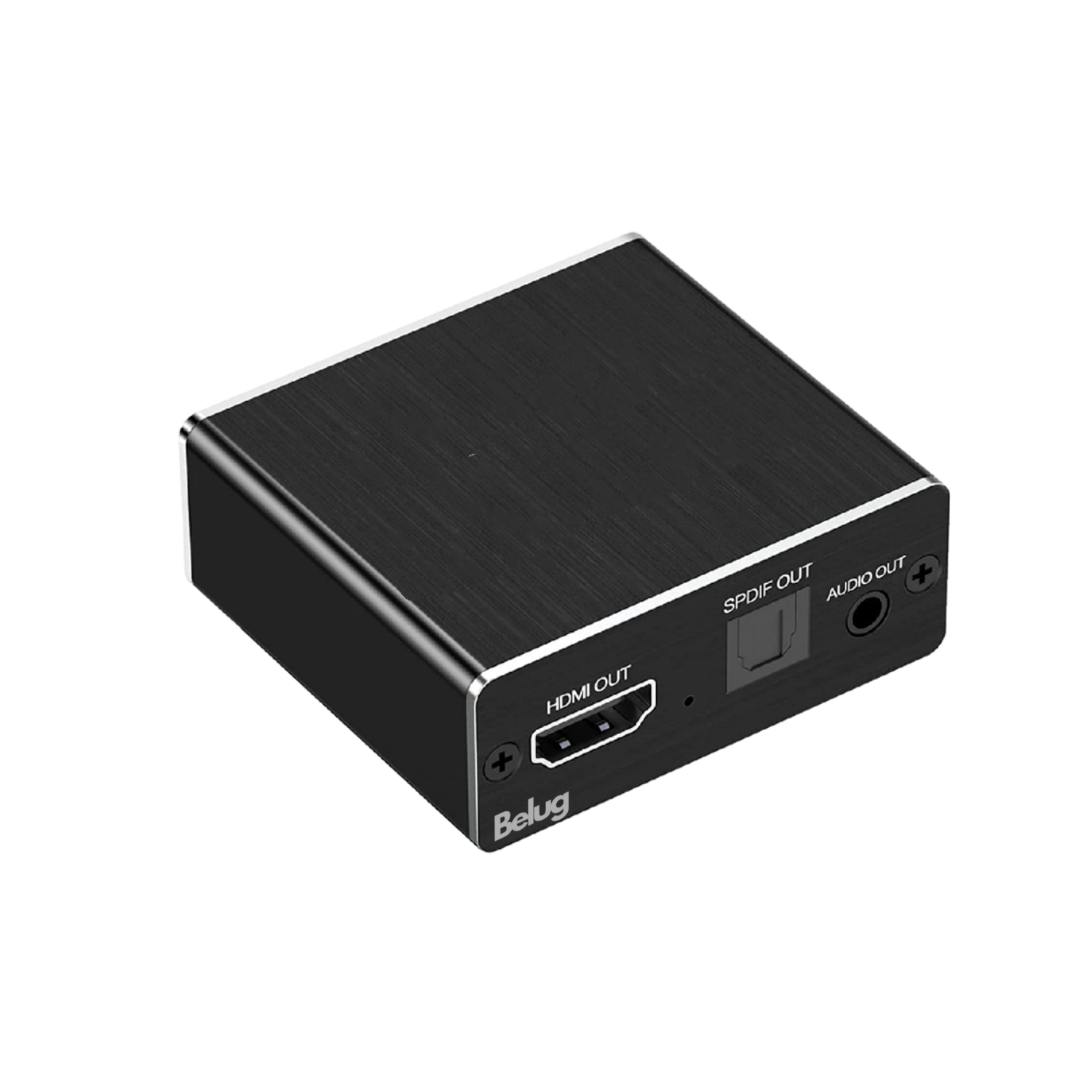 Hdmi Extractor De Audio Divisor Óptico Belug Coaxial 3.5mm, Negro