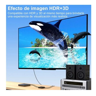 Foto 5 | Hdmi Extractor De Audio Divisor Óptico Belug Coaxial 3.5mm, Negro