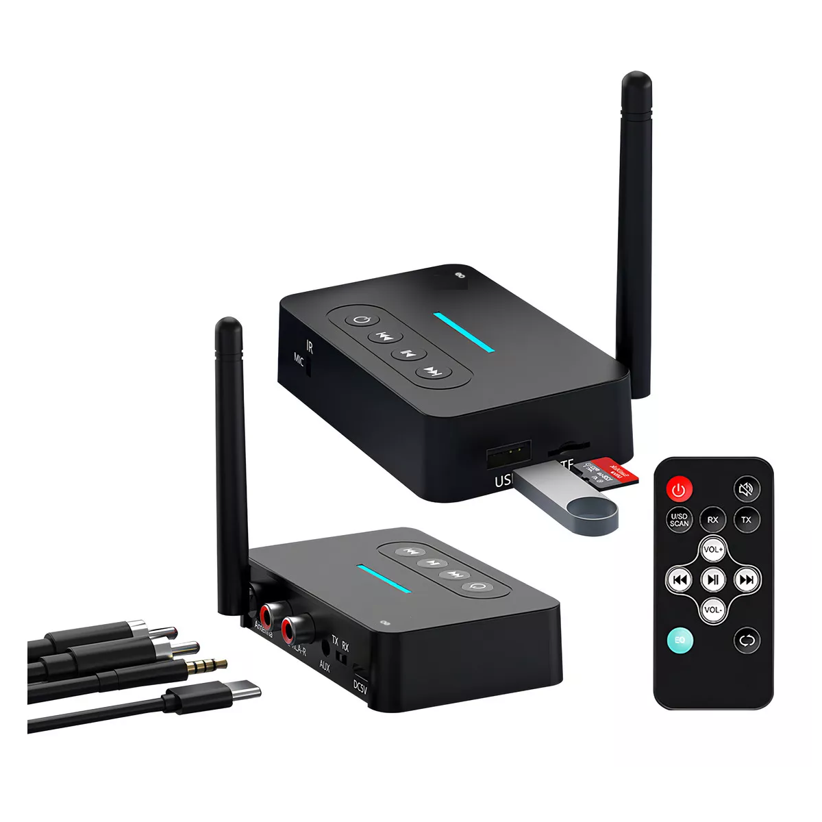 Foto 2 pulgar | Nfc Bluetooth5.1 Transmisor/receptor Audio Estéreo Adaptador Eo Safe Imports Esi-18636 Negro
