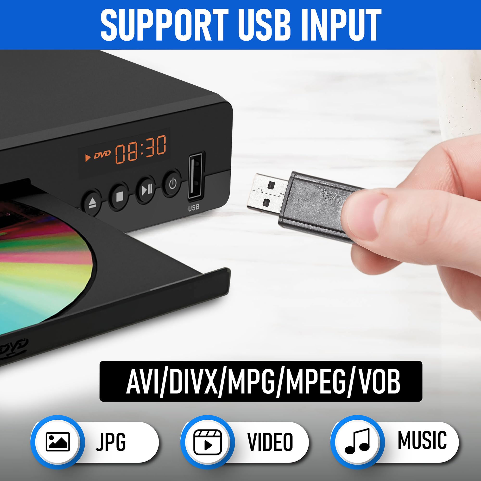Foto 8 pulgar | Reproductor De Dvd Philips 1080p Con Puerto Hdmi Para Todas Las Regiones Con Control Remoto - Venta Internacional.