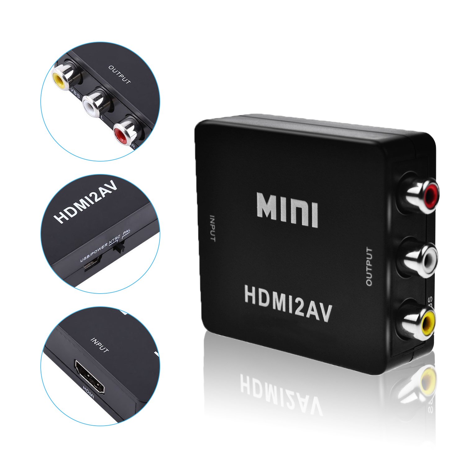 Foto 6 pulgar | Adaptador Y Conversor Hdmi A Rca De Vídeo Compuesto Y Audio 1080p - Venta Internacional.