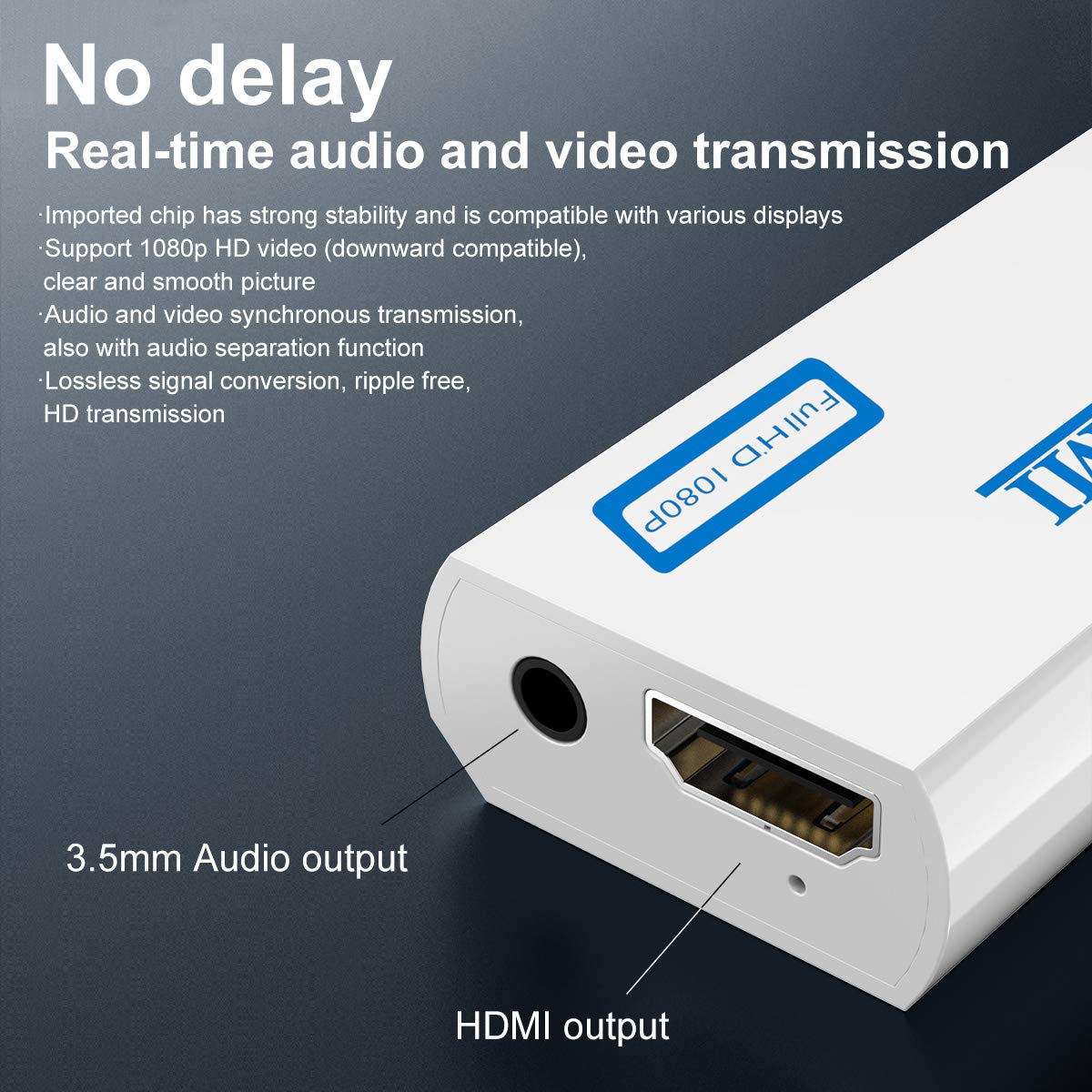 Foto 5 | Adaptador Wii A Hdmi Snllmzi 1080p 720p Con Audio - Venta Internacional.
