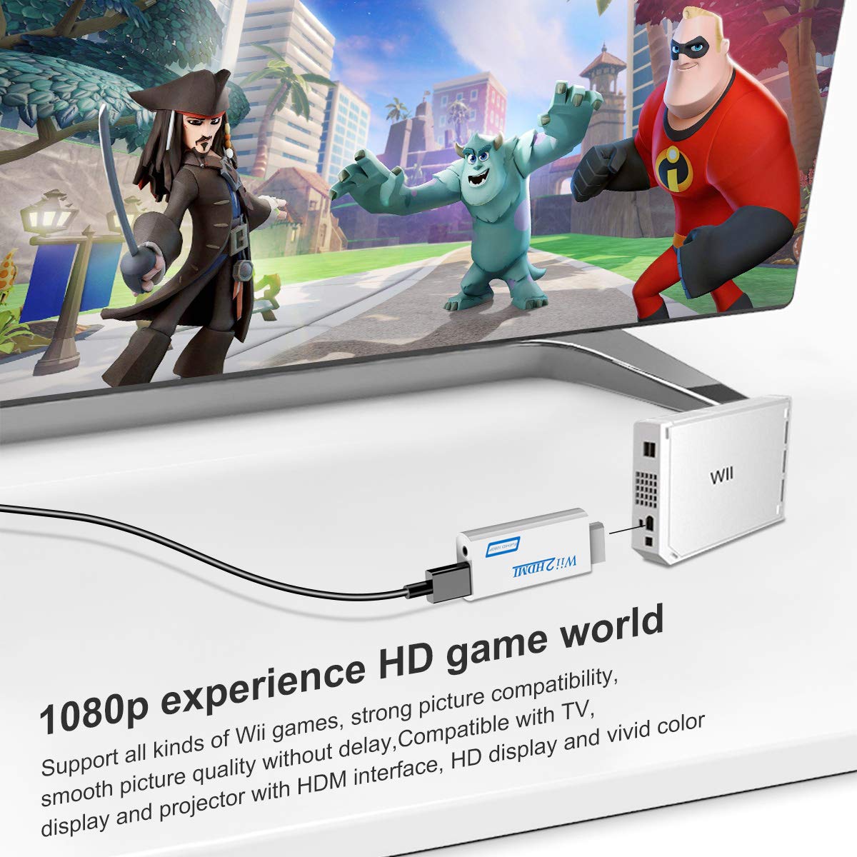 Foto 6 | Adaptador Wii A Hdmi Snllmzi 1080p 720p Con Audio - Venta Internacional.