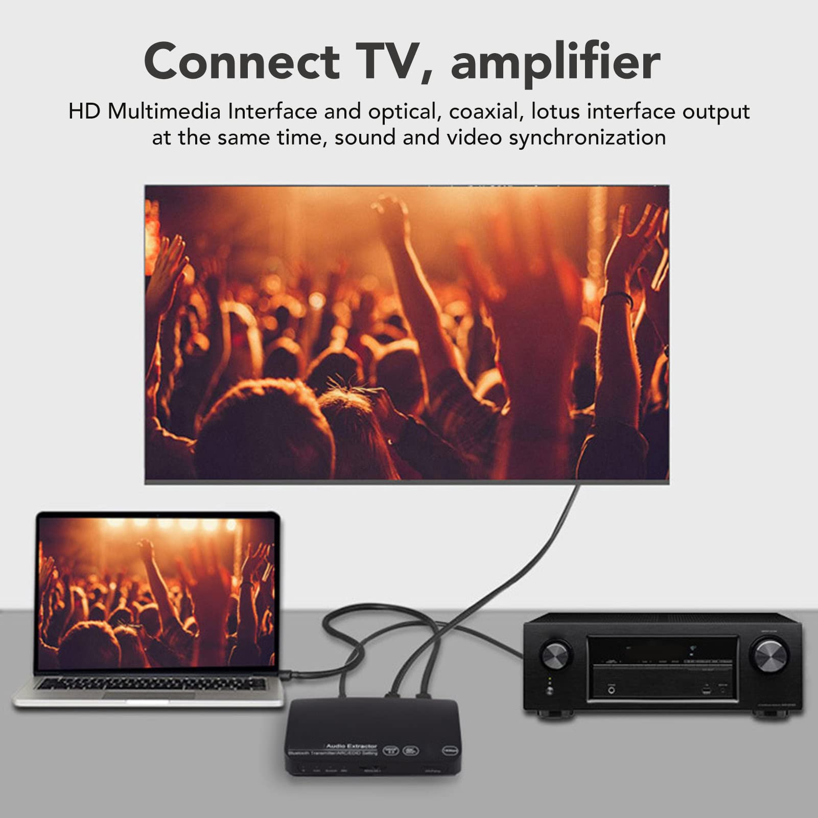 Foto 4 pulgar | Extractor De Audio Yoidesu Hdr 4k Hd Con Transmisor Bluetooth - Venta Internacional.