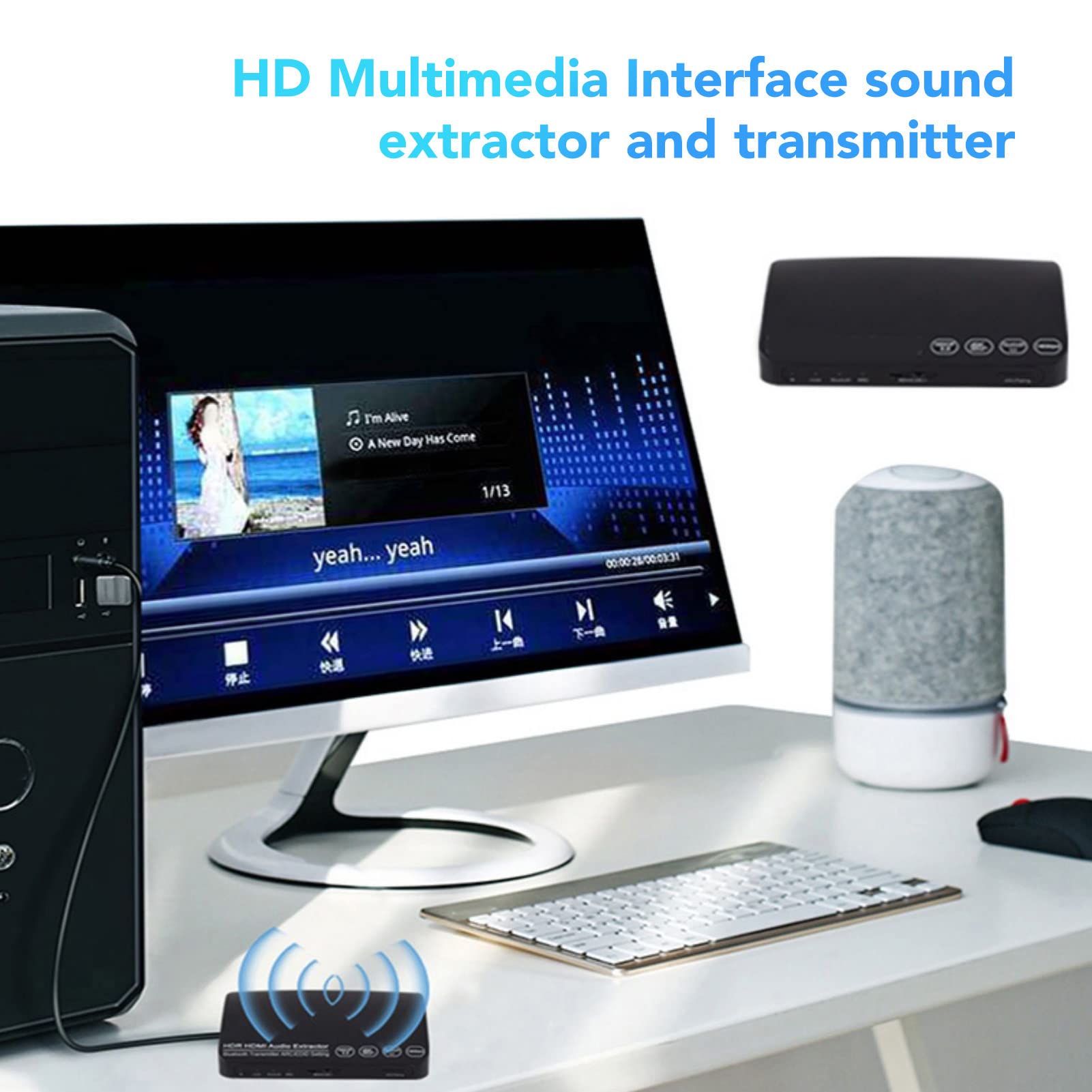 Foto 5 | Extractor De Audio Yoidesu Hdr 4k Hd Con Transmisor Bluetooth - Venta Internacional.