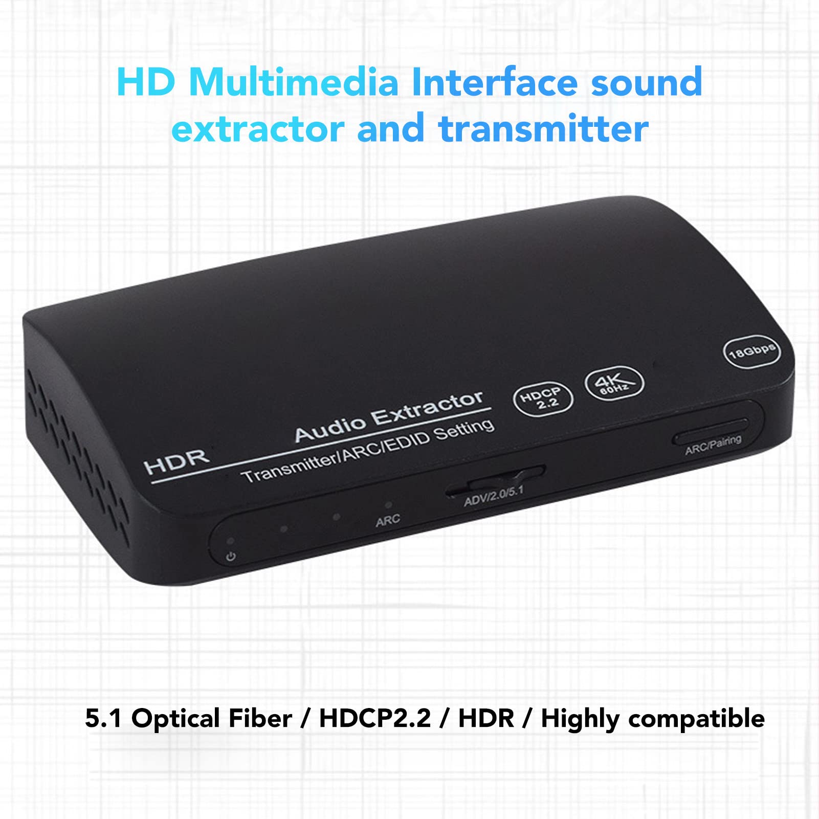 Foto 7 | Extractor De Audio Yoidesu Hdr 4k Hd Con Transmisor Bluetooth - Venta Internacional.