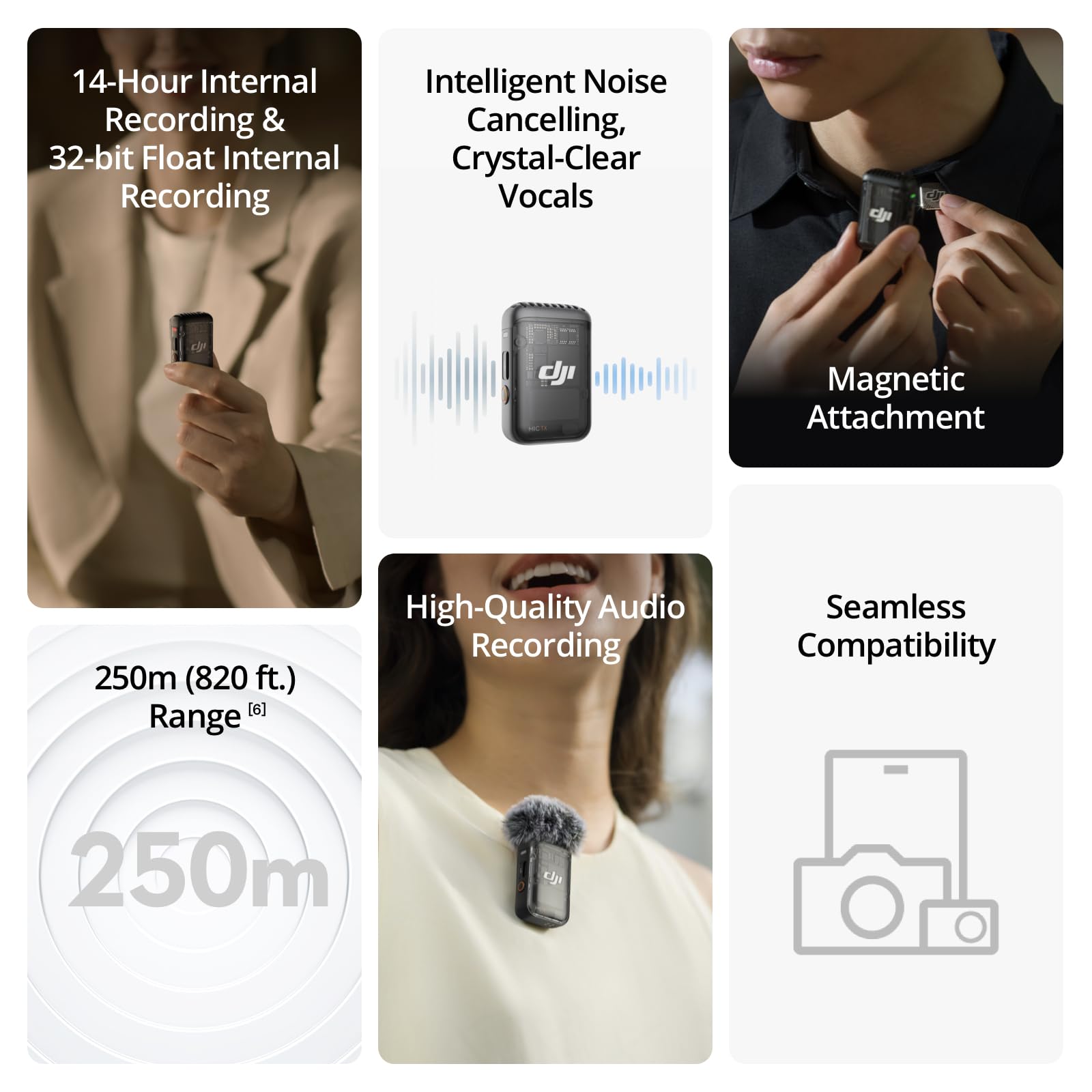 Foto 3 pulgar | Micrófono Inalámbrico Dji Mic 2 (1 Tx + 1 Rx) Para Iphone, Android - Venta Internacional.