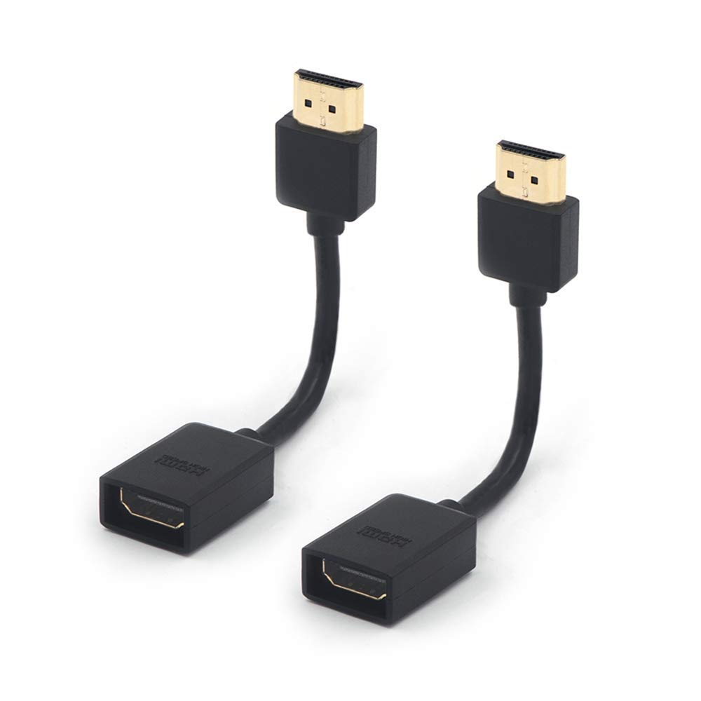 Extensión De Adaptador Giratorio Hdmi Macho A Hembra De 14 Cm, Paquete De 2 Vce - Venta Internacional.
