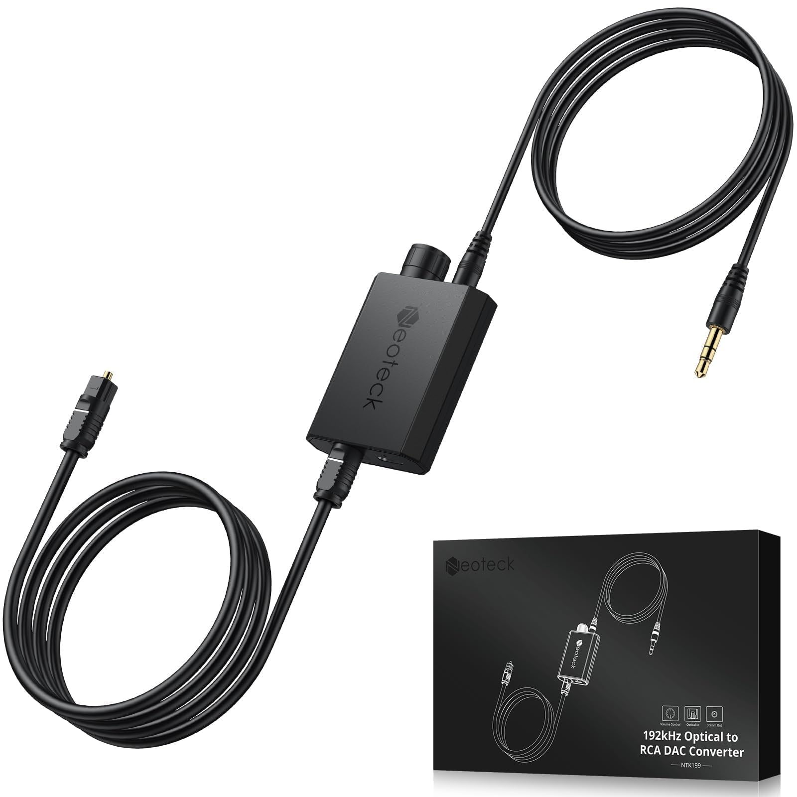 Foto 2 pulgar | Convertidor Digital A Analógico Neoteck 192 Khz Con Ajuste De Volumen - Venta Internacional.