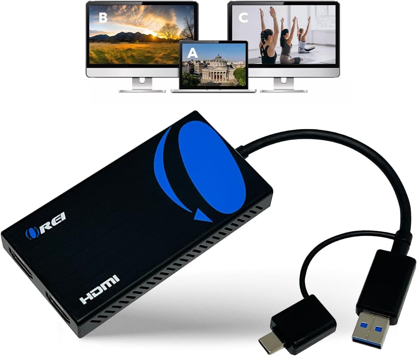 Foto 2 pulgar | Divisor Hdmi Orei Splitextend Para Doble Monitor 4k @30hz 1080p - Venta Internacional.