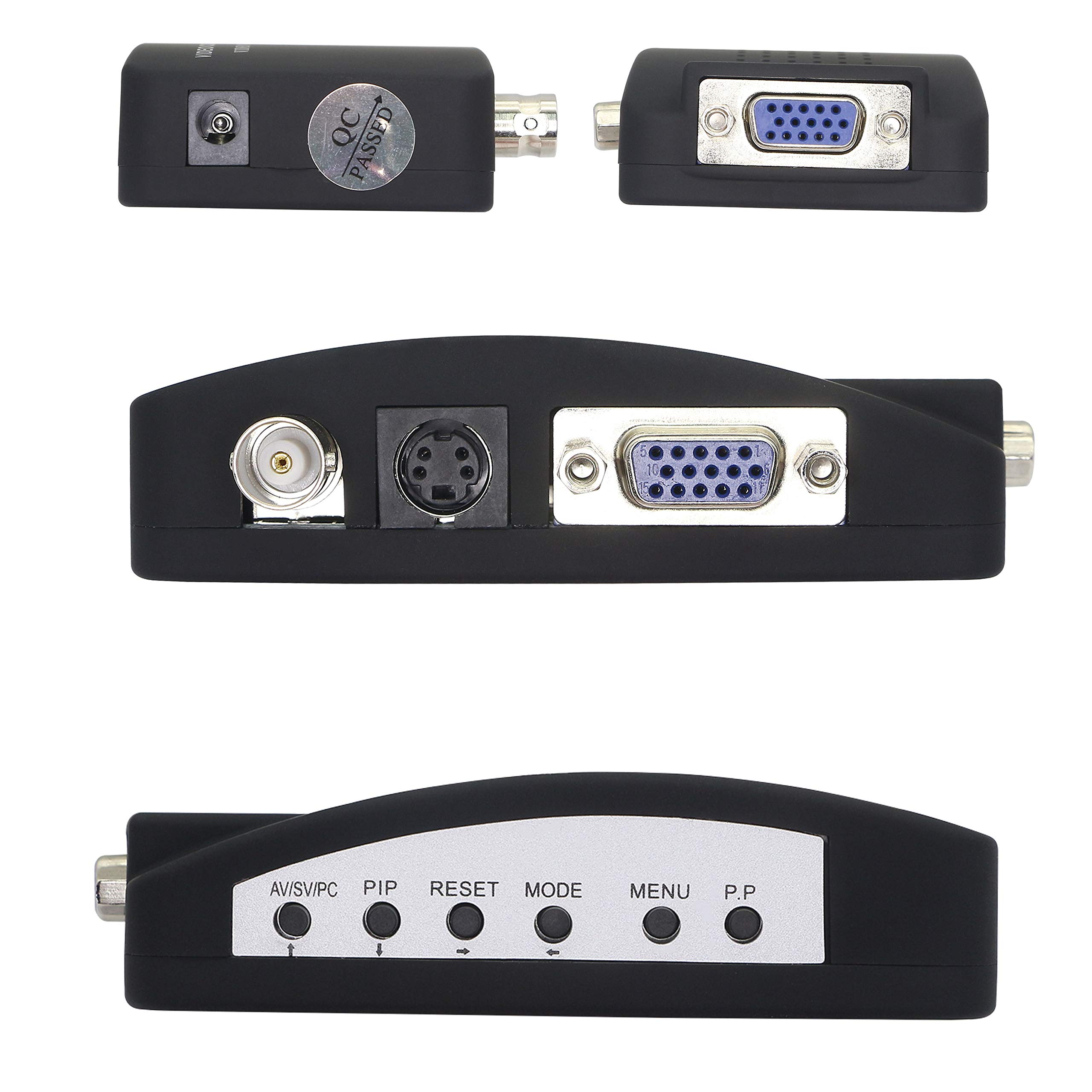 Foto 3 pulgar | Convertidor De Vídeo Xmsjsiy Bnc A Vga, S-video A Vga Pal/ntsc - Venta Internacional.