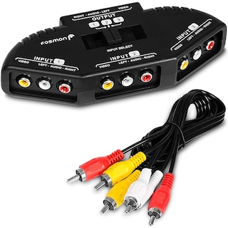 Foto 1 | Divisor Rca Fosmon A1602 Con Caja De Conmutación De Audio/vídeo De 3 Vías - Venta Internacional.