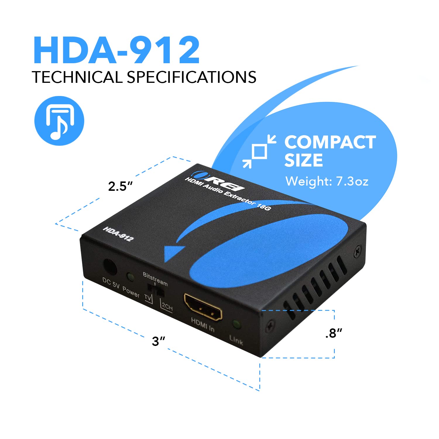 Foto 3 pulgar | Convertidor Extractor De Audio Orei 4k 60hz 18g Hdmi 2.0 (hda-912) - Venta Internacional.