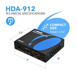 Foto 2 | Convertidor Extractor De Audio Orei 4k 60hz 18g Hdmi 2.0 (hda-912) - Venta Internacional.