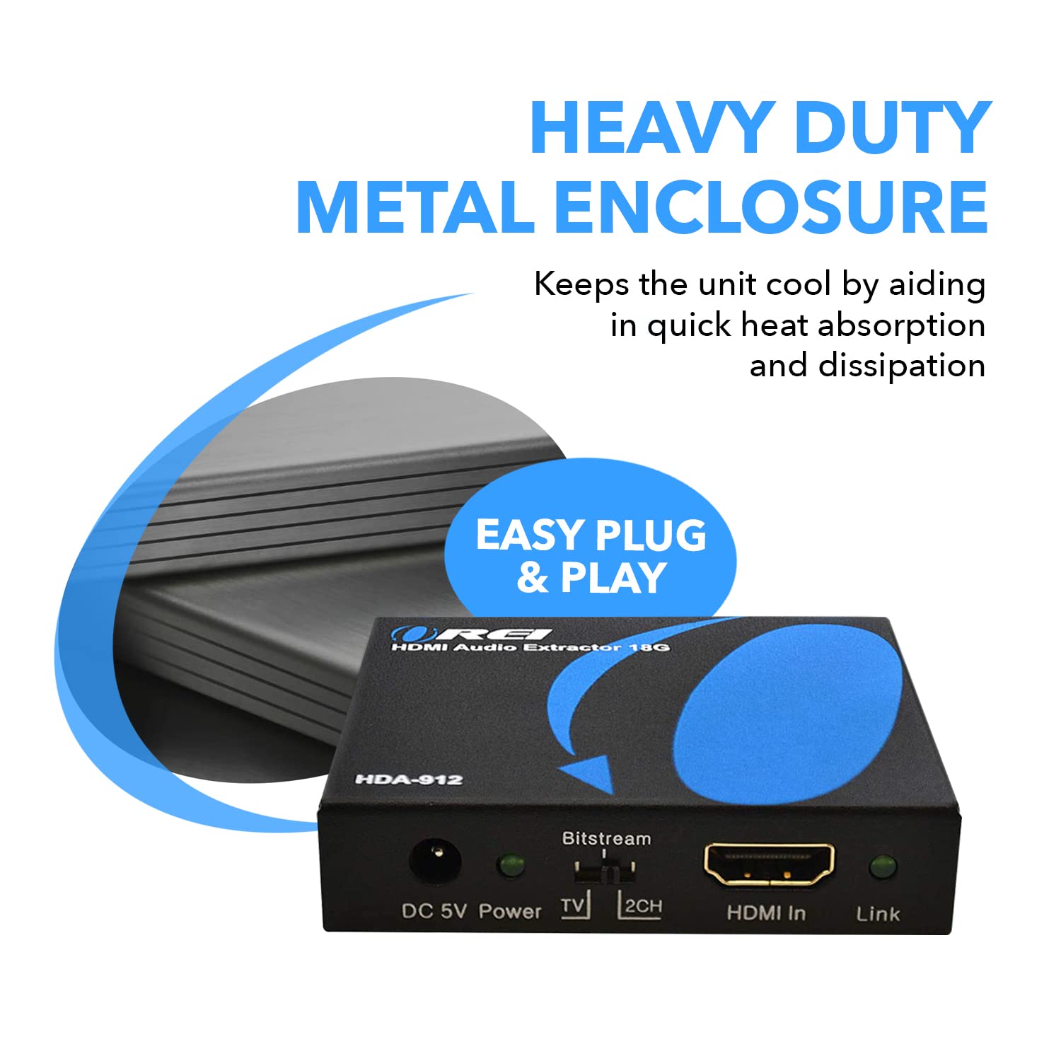 Foto 8 pulgar | Convertidor Extractor De Audio Orei 4k 60hz 18g Hdmi 2.0 (hda-912) - Venta Internacional.