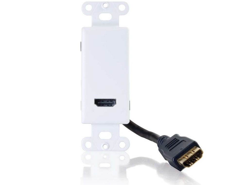 Placa De Pared C2g 41043 Hdmi Pass Through, Blanca - Venta Internacional.